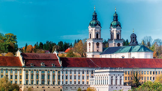 The skyline of Linz, Austria
